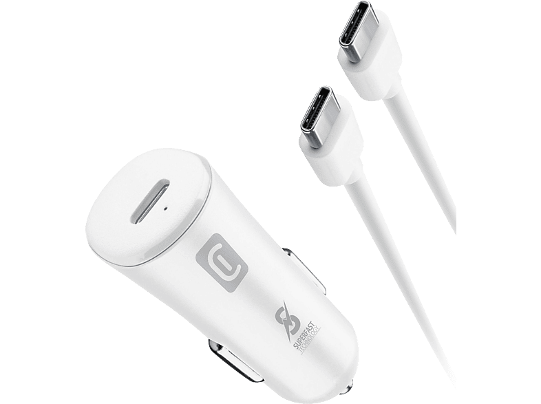 CELLULAR LINE Car charger Ladegerät Samsung, White (20) von CELLULAR LINE