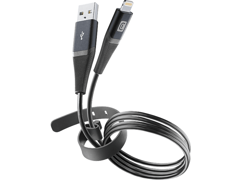 CELLULAR LINE Pro + Cable Lightning auf USB, Ladekabel, 1,2 m, Schwarz CELLULAR LINE Pro + Cable Lightning auf USB, Ladekabel, 1,2 m, Schwarz von CELLULAR LINE