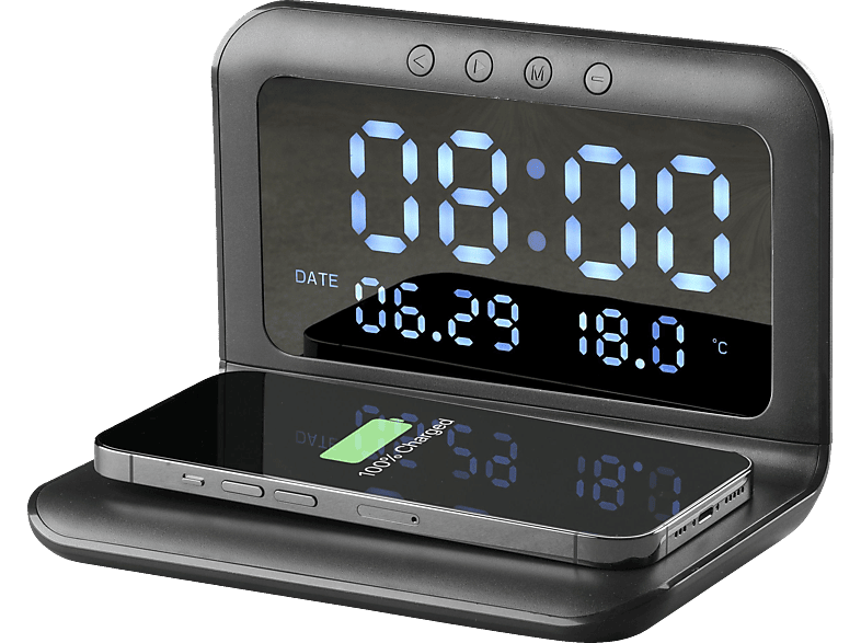 CELLULAR LINE Smart Clock Wireless induktive Ladestation mit Wecker Universal, Schwarz CELLULAR LINE Smart Clock Wireless induktive Ladestation mit Wecker Universal, Schwarz von CELLULAR LINE