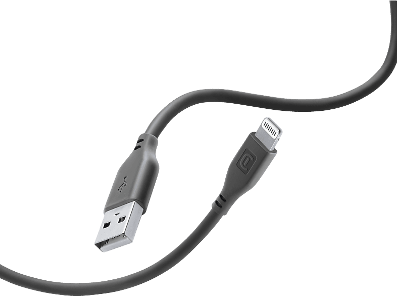 CELLULAR LINE Softtouch Lightning auf USB, Ladekabel, 1,2 m, Schwarz von CELLULAR LINE