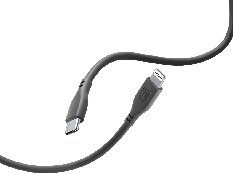 CELLULAR LINE Softtouch USB-C auf Lightning, Ladekabel, 1,2 m, Schwarz von CELLULAR LINE