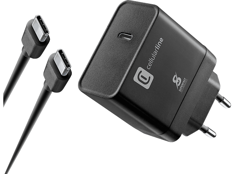 CELLULAR LINE Super Fast Charger USB-C Netzladegerät Samsung, Schwarz CELLULAR LINE Super Fast Charger USB-C Netzladegerät Samsung, Schwarz von CELLULAR LINE