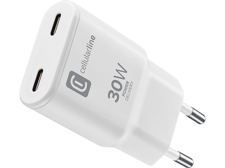 CELLULAR LINE USB-C GAN SLIM 30W WHITE Ladegerät Universal, Weiß CELLULAR LINE USB-C GAN SLIM 30W WHITE Ladegerät Universal, Weiß von CELLULAR LINE