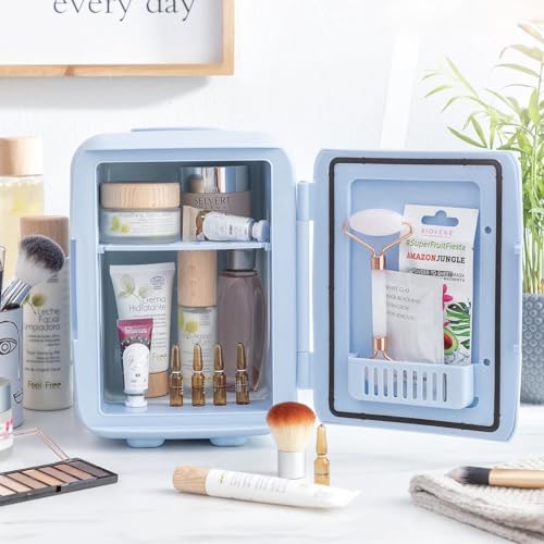 CELLUSTOP - Mini-Kosmetikkühlschrank, kleiner Kühlschrank für Schlafzimmer, tragbarer elektrischer Kühlschrank, 12 V/220 V, Warm-/Kaltfunktion, Büro-Kühlschrank, Auto – 4 Liter – Blau CELLUSTOP - Mini-Kosmetikkühlschrank, kleiner Kühlschrank für Schlafzimmer, tragbarer elektrischer Kühlschrank, 12 V/220 V, Warm-/Kaltfunktion, Büro-Kühlschrank, Auto – 4 Liter – Blau von CELLUSTOP