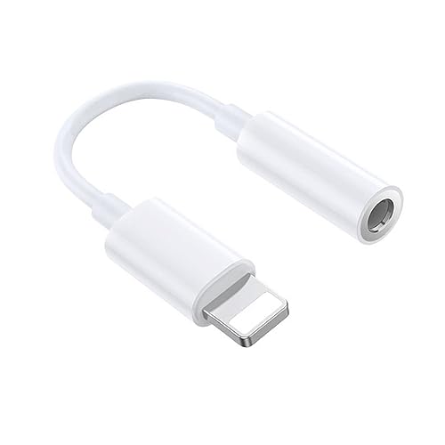 Lightning auf 3,5 mm Kopfhöreranschluss-Adapter, [Apple MFI-Zertifiziert] iPhone Adapter 3,5 mm Klinken Aux Audiokabel Kompatibel mit iPhone 14 Pro Max/14 Pro/14/13/13 Pro/12/SE/11/X/8/7 für Alle iOS von CELLWORLD