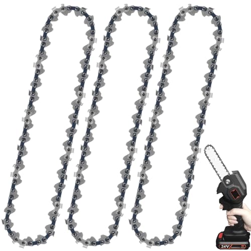 3 Pack 6 Zoll Kettensägenkette Ersatzkette Mini Ersatz Kettensägenkette Mini Kettensägeblätter Kettensägenkette, Ersatzkette für 6 Zoll Kettensäge 37 Antriebsglieder Kettensägenketten 3 Pack 6 Zoll Kettensägenkette Ersatzkette Mini Ersatz Kettensägenkette Mini Kettensägeblätter Kettensägenkette, Ersatzkette für 6 Zoll Kettensäge 37 Antriebsglieder Kettensägenketten von CENCERY