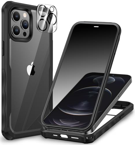 CENHUFO Sichtschutz Hülle für iPhone 12 Pro Max, mit Eingebautem Privacy Panzerglas Displayschutz und Kameraschutzfolie 360 Grad Handyhülle Schutzhülle Stoßfest Bumper Anti Spy Cover Case -Schwarz CENHUFO Sichtschutz Hülle für iPhone 12 Pro Max, mit Eingebautem Privacy Panzerglas Displayschutz und Kameraschutzfolie 360 Grad Handyhülle Schutzhülle Stoßfest Bumper Anti Spy Cover Case -Schwarz von CENHUFO
