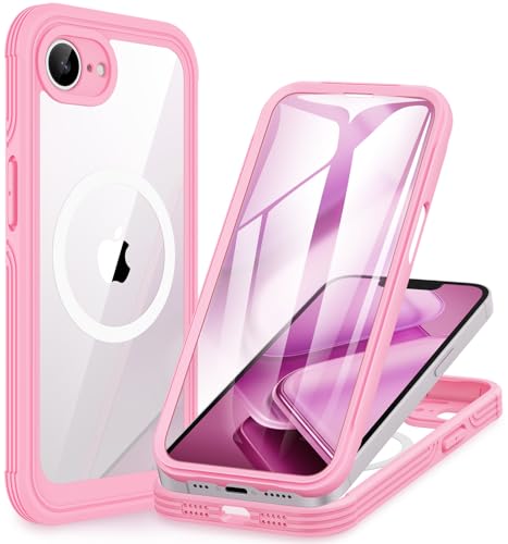 CENHUFO für iPhone 16E Hülle, Kompatibel mit MagSafe Eingebautem 9H Panzerglas Displayschutz, 360 Grad Schutzhülle Stoßfest Panzerhülle Cover Outdoor Case Magnetisch Handyhülle iPhone 16E - Rosa CENHUFO für iPhone 16E Hülle, Kompatibel mit MagSafe Eingebautem 9H Panzerglas Displayschutz, 360 Grad Schutzhülle Stoßfest Panzerhülle Cover Outdoor Case Magnetisch Handyhülle iPhone 16E - Rosa von CENHUFO