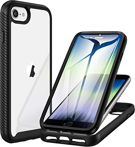 CENHUFO für iPhone SE 2020/SE 2022 Hülle, iPhone 8 Hülle, iPhone 7/6S/6 Hülle 360 Grad Handyhülle Stoßfest Schutzhülle Panzerhülle mit Eingebautem Displayschutz Outdoor Bumper Cover Case - Schwarz CENHUFO für iPhone SE 2020/SE 2022 Hülle, iPhone 8 Hülle, iPhone 7/6S/6 Hülle 360 Grad Handyhülle Stoßfest Schutzhülle Panzerhülle mit Eingebautem Displayschutz Outdoor Bumper Cover Case - Schwarz von CENHUFO