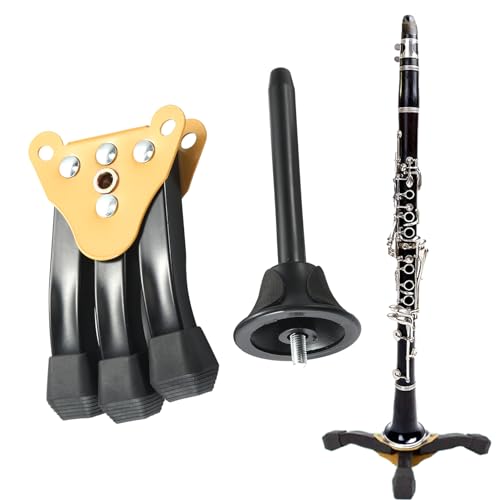 Windinstrumentenständer, für Blasinstrumente, tragbar, universell, einfach zu bedienen, wasserdicht, robust, für Klarinette, Flöte, Oboe Cenmoo Windinstrumentenständer, für Blasinstrumente, tragbar, universell, einfach zu bedienen, wasserdicht, robust, für Klarinette, Flöte, Oboe Cenmoo von CENMOO