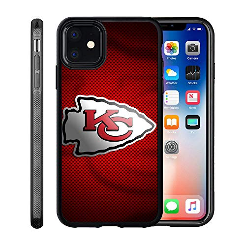 Chiefs iPhone 11 Hülle, Chiefs iPhone 11 Hülle, personalisiert, Slim Fit, stoßfest, kratzfest, für iPhone 11 6,1 Zoll (15,4 cm), Rot von CENORG