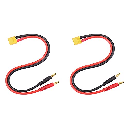 CENPEK 2 Stück XT60 auf 4.0 Bananenstecker RC Batterie-Ladekabel 14AWG Silikondraht 15 cm CENPEK 2 Stück XT60 auf 4.0 Bananenstecker RC Batterie-Ladekabel 14AWG Silikondraht 15 cm von CENPEK