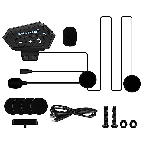CENPEK Motorradhelm-Bluetooth-Headset, Kabellos, Bluetooth, HiFi-Stereo-Kopfhörer, Unterstützt Freisprechen von CENPEK