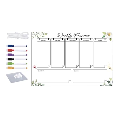 Whiteboard-Planungstafeln, vielseitig, Wochenplaner, Acryl, magnetischer Wochenplaner, magnetischer Kalender für Kühlschrank 2024 für Wand Whiteboard-Planungstafeln, vielseitig, Wochenplaner, Acryl, magnetischer Wochenplaner, magnetischer Kalender für Kühlschrank 2024 für Wand von CENRF