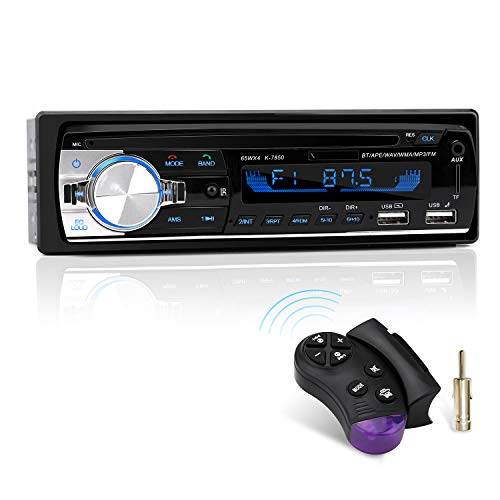 Autoradio mit Bluetooth Freisprecheinrichtung und Lenkrad-Fernbedienung, 1 DIN Autoradio MP3 Player/FM Radio, 2 USB Anschlüsse für Musikspielen und Aufladen von CENXINY