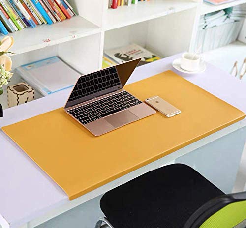 Office Premium Schreibunterlage mit Kantenschutz, wasserdichte PU Leder rutschfeste Schreibmatte Gaming Mauspad für Computer Laptop von CENY