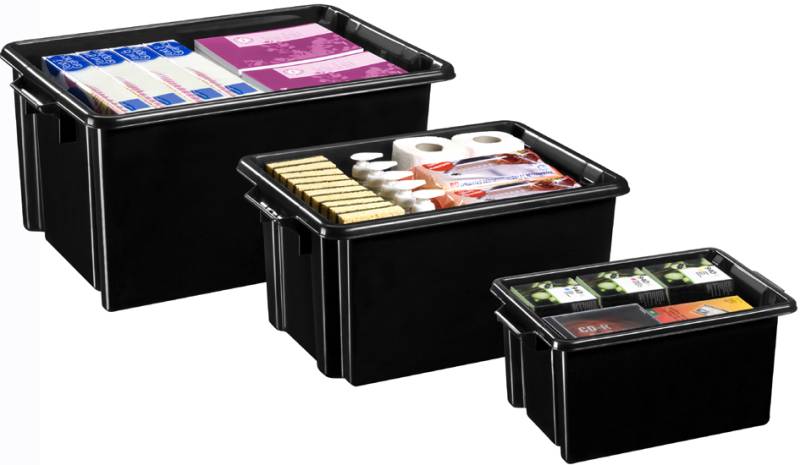 CEP Aufbewahrungsbox Maxi strata, 32 Liter, schwarz von CEP