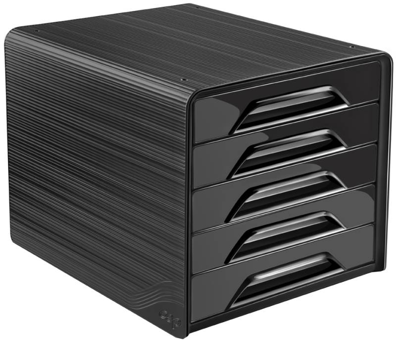 CEP Schubladenbox Smoove CLASSIC, 5 Schübe, schwarz von CEP