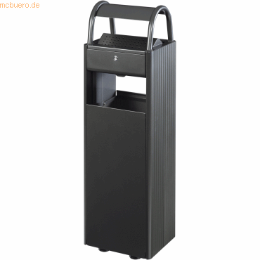 CEP Standascher-Abfallbehälter Metall 6L/30L grau von CEP