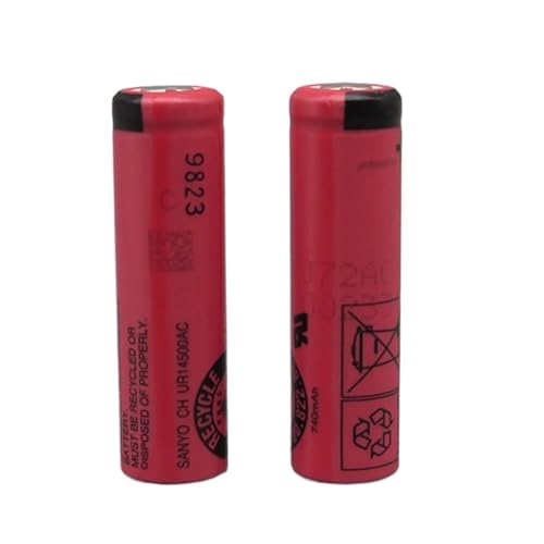 2 Teile/los for Sanyo UR14500AC 3,7 V 740 MAh Flachkopf-Lithiumbatterie. Kompatibel Mit Braun Rasierer S5 S6 S7 S51 53B 73S 4200 5762 von CEPAIXN