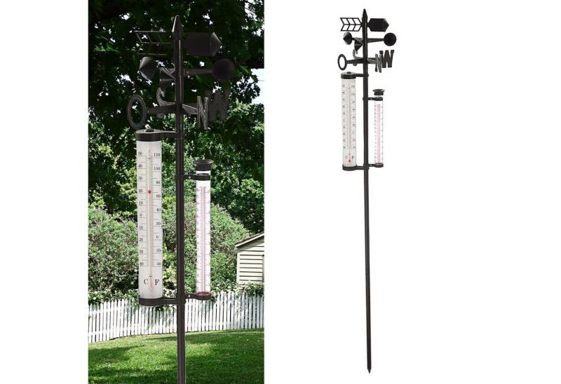 CEPEWA Wetterstation Barometer Regenmesser Thermometer Wetterstation von CEPEWA