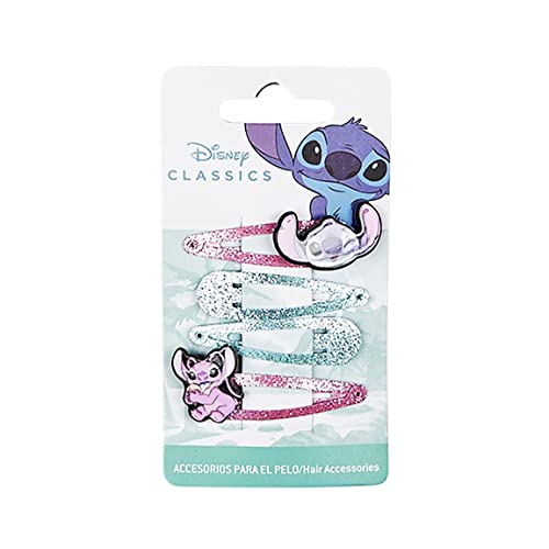 ACCESORIOS PELO CLIPS 4 PIEZAS STITCH MULTICOLOR von CERDÁ LIFE'S LITTLE MOMENTS