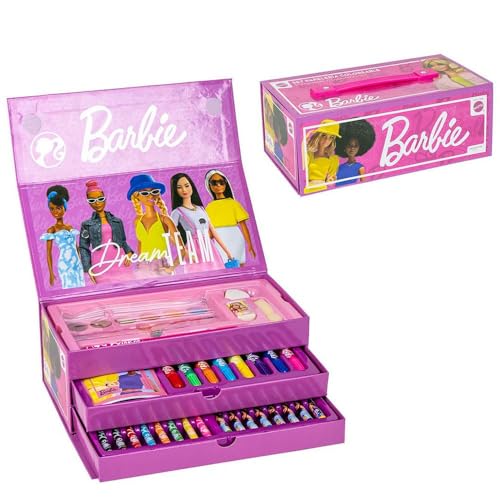 CERDÁ LIFE'S LITTLE MOMENTS Barbie inspiriert Schreibwaren Set - rosa Farbe - 26 X 10 X 13 Cm - enthält Fall mit allem, was Sie brauchen, um Farbe - Original-Produkt in Spanien entworfen CERDÁ LIFE'S LITTLE MOMENTS Barbie inspiriert Schreibwaren Set - rosa Farbe - 26 X 10 X 13 Cm - enthält Fall mit allem, was Sie brauchen, um Farbe - Original-Produkt in Spanien entworfen von CERDÁ LIFE'S LITTLE MOMENTS