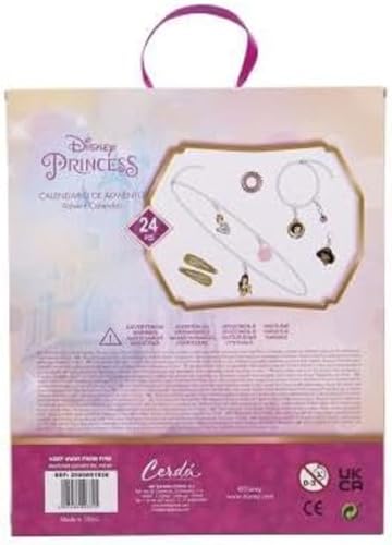 CERDÁ LIFE'S LITTLE MOMENTS - Calendario Adviento Bisutería con 24 Accesorios de Princesas Disney - Licencia Oficial Disney, Unica von CERDÁ LIFE'S LITTLE MOMENTS