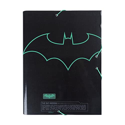 CERDÁ LIFE'S LITTLE MOMENTS - Carpeta Escolar Niño de Batman con 3 Solapas Flexibles, Cierre con Gomas Elásticas y Tapa Dura Idónea para Documentos A4 - Licencia Oficial DC (2700000256) von CERDÁ LIFE'S LITTLE MOMENTS