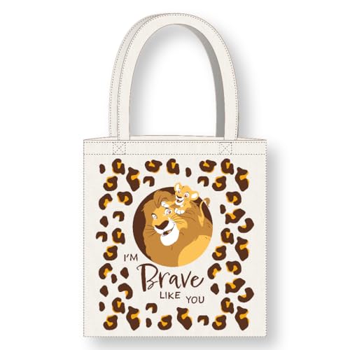 CERDÁ LIFE'S LITTLE MOMENTS Cerdà Disney Der König der Löwen Tote Bag mit langen Griffen - 36 x 39 cm - Polyester und Baumwolle - Simba- und Mufasa-Motiv I'm Brave Like You - Weiß CERDÁ LIFE'S LITTLE MOMENTS Cerdà Disney Der König der Löwen Tote Bag mit langen Griffen - 36 x 39 cm - Polyester und Baumwolle - Simba- und Mufasa-Motiv I'm Brave Like You - Weiß von CERDÁ LIFE'S LITTLE MOMENTS