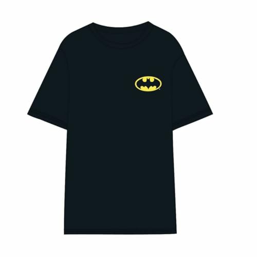 CERDÁ LIFE'S LITTLE MOMENTS Herren Batman Kurzarm schwarzes offizielle Lizenz DC T-Shirt, Negro, XXL von CERDÁ LIFE'S LITTLE MOMENTS