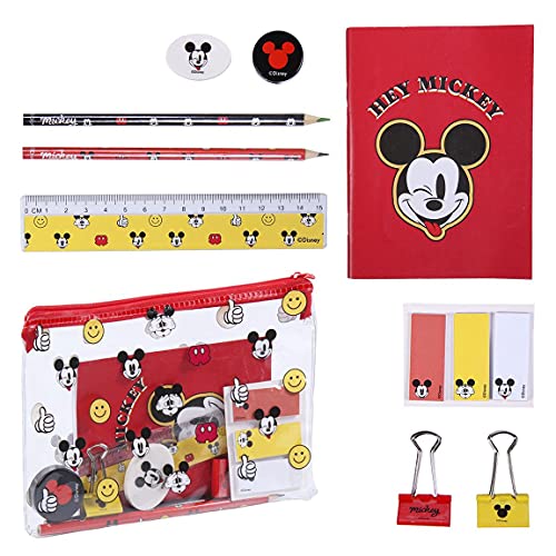 CERDÁ LIFE'S LITTLE MOMENTS - Mickey Mouse Kinder Schreibtisch Zubehör Set mit Federmäppchen und Schulmaterial - Offizielle Disney Lizenz CERDÁ LIFE'S LITTLE MOMENTS - Mickey Mouse Kinder Schreibtisch Zubehör Set mit Federmäppchen und Schulmaterial - Offizielle Disney Lizenz von CERDÁ LIFE'S LITTLE MOMENTS