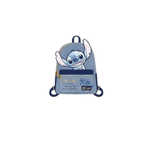 Cerdà Disney Lilo & Stitch Rucksack - Kunstleder - Motiv Stitch Ohana - Blau Cerdà Disney Lilo & Stitch Rucksack - Kunstleder - Motiv Stitch Ohana - Blau von CERDÁ LIFE'S LITTLE MOMENTS