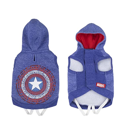 Cerdá - ForFanPets Hunde Zubehör | Hundekleidung Captain America Hundejacke - Offizielle Marvel Lizenz, XXS von CERDÁ LIFE'S LITTLE MOMENTS