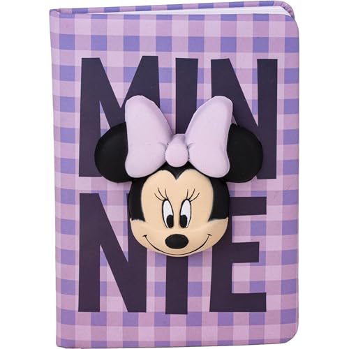 Minnie Mouse Squishy Heft - Notizbuch mit Weichem Einband - Mit Kariertem Druck und Minnie in 3D - Farbe Rosa und Lila - Hergestellt aus 80% Papier und 20% PU - Original Produkt in Spanien Designed Minnie Mouse Squishy Heft - Notizbuch mit Weichem Einband - Mit Kariertem Druck und Minnie in 3D - Farbe Rosa und Lila - Hergestellt aus 80% Papier und 20% PU - Original Produkt in Spanien Designed von CERDÁ LIFE'S LITTLE MOMENTS