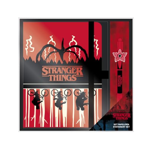 Set de papelería y bolígrafo Stranger Things von CERDÁ LIFE'S LITTLE MOMENTS