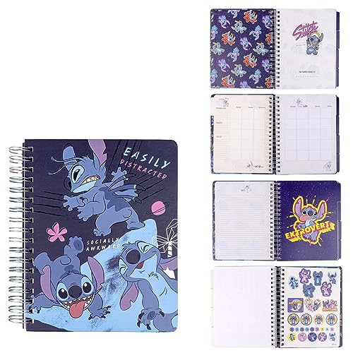 Stitch – Agenda Hebdomadaire Non Daté + Intercalaires – 19 x 24 x 2 cm von CERDÁ LIFE'S LITTLE MOMENTS