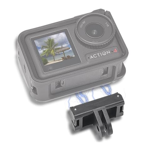 CERFFOOL Magnetische Schnellspanner Adapter Connector für DJI Osmo Action 5 Pro 4 3 2 Adapterhalterung für Stativ Vlogging Fahrradhelm Montage Action Kamera Zubehör von CERFFOOL