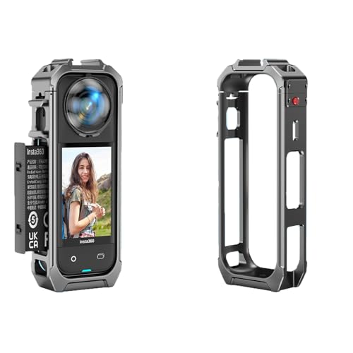 CERFFOOL Rahmen aus Aluminiumlegierung für Insta 360 X5, multifunktional, mit Kaltschuh, Schutzhülle, magnetisch, Schnellentriegelung, Rahmen für Action-Kamera, Zubehör CERFFOOL Rahmen aus Aluminiumlegierung für Insta 360 X5, multifunktional, mit Kaltschuh, Schutzhülle, magnetisch, Schnellentriegelung, Rahmen für Action-Kamera, Zubehör von CERFFOOL