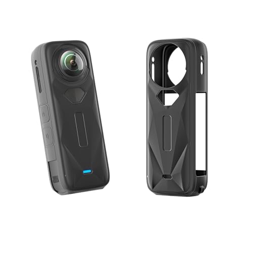 CERFFOOL Schutzhülle aus Silikon für Insta360 X5, kratzfest, Fallschutz, Staubschutz, Zubehör für Action-Kamera (schwarze Schutzhülle) von CERFFOOL
