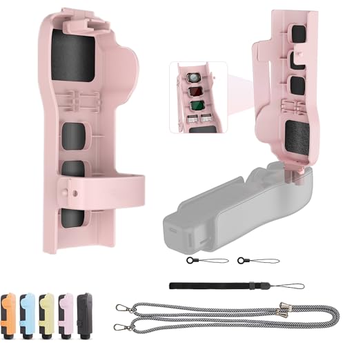 CERFFOOL Schutzhülle für DJI Osmo Pocket, 3 Aufbewahrungsfächer für Filter und Speicherkarten, tragbar, Aufbewahrungstasche mit Riemen für Action-Kamera, Zubehör (Rosa) von CERFFOOL