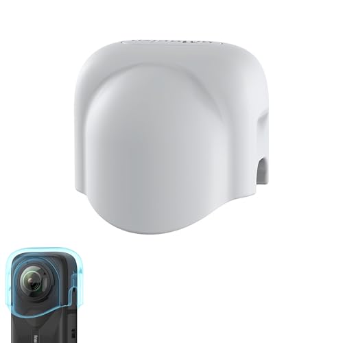 CERFFOOL Silikon-Objektivdeckel für Insta360 X5, kratzfest, Fallschutz, Objektivschutzkappe, Zubehör für Action-Kameras (grauer Objektivdeckel) von CERFFOOL