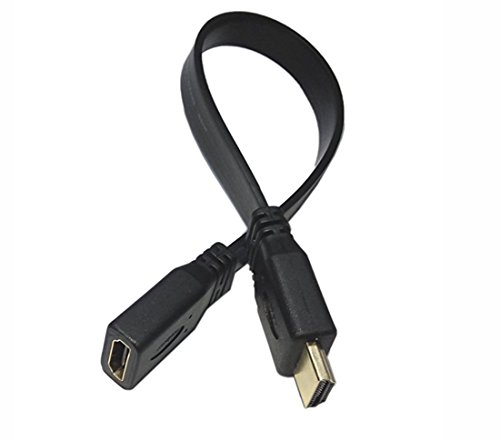 CERRXIAN 1FT Flaches dünnes Hochgeschwindigkeits-HDMI Verlängerungskabel EIN Mann zu Einem weiblichen Kabel CERRXIAN 1FT Flaches dünnes Hochgeschwindigkeits-HDMI Verlängerungskabel EIN Mann zu Einem weiblichen Kabel von CERRXIAN