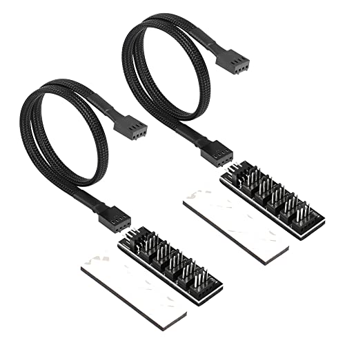 CERRXIAN 4-Pin PWM PC-Lüfter-Hub PC 5-Wege-Splitter 1 bis 5 Splitter 5-Wege PC-Gehäuse Internes Motherboard 4 PIN/3PIN Lüfter Power Extension Cable Cord 1FT - 2PCS CERRXIAN 4-Pin PWM PC-Lüfter-Hub PC 5-Wege-Splitter 1 bis 5 Splitter 5-Wege PC-Gehäuse Internes Motherboard 4 PIN/3PIN Lüfter Power Extension Cable Cord 1FT - 2PCS von CERRXIAN