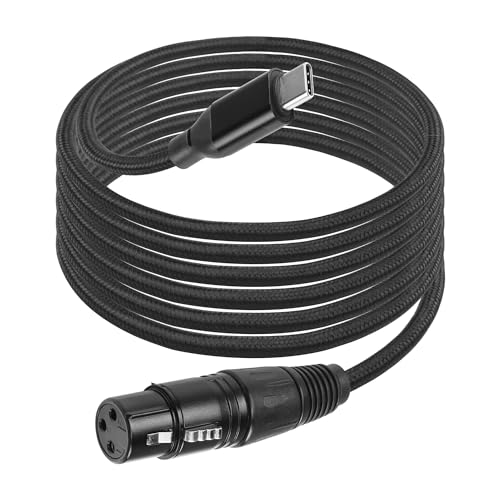 CERRXIAN 6.5FT XLR Buchse zu USB C Mikrofon Audiokabel, USB Typ-C zu XLR Buchse Mikrofonkabel Adapter für Audio-Aufnahme, dynamisches Mikrofon, Karaoke, Live Podcast CERRXIAN 6.5FT XLR Buchse zu USB C Mikrofon Audiokabel, USB Typ-C zu XLR Buchse Mikrofonkabel Adapter für Audio-Aufnahme, dynamisches Mikrofon, Karaoke, Live Podcast von CERRXIAN