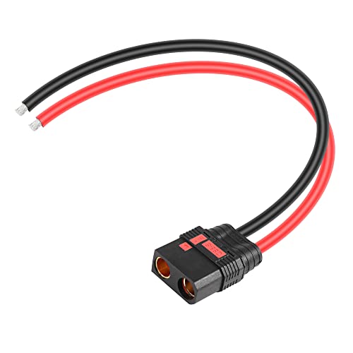 CERRXIAN 8AWG QS8-S Anti-Funken-Stromkabel, QS8-S-Buchsensteckerkabel ist geeignet für RC-Auto-Pflanzen-Landwirtschaftsdrohne-0,3 m von CERRXIAN