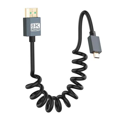 CERRXIAN 8K Micro HDMI auf HDMI Kabel, Ultra HD High Speed HDMI auf Micro HDMI 2.1, unterstützt 8K 4K 3D und HDR dynamisch bis zu 48 Gbit/s CERRXIAN 8K Micro HDMI auf HDMI Kabel, Ultra HD High Speed HDMI auf Micro HDMI 2.1, unterstützt 8K 4K 3D und HDR dynamisch bis zu 48 Gbit/s von CERRXIAN