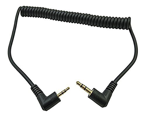 CERRXIAN AUX-Audiokabel, 90 Grad, rechtwinklig, 3,5 mm Stecker auf 2,5 mm Stecker, 3-polig, Schwarz von CERRXIAN