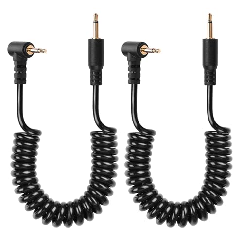 CERRXIAN Audiokabel, 2,5 mm TS, 2-poliger Stecker auf Stecker, Stereo, AUX, für Camcorder, Kamera, Fernbedienung, Kopfhörer, 0,9 m(M to ML) von CERRXIAN