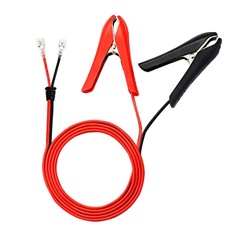 CERRXIAN Batterie Krokodilklemmen,1.8m 18AWG 12V 24V Batterieklemme Clip-On mit Quick Splice Crimp Lock Terminal Verlängerungskabel,Haushaltswerkzeuge von CERRXIAN